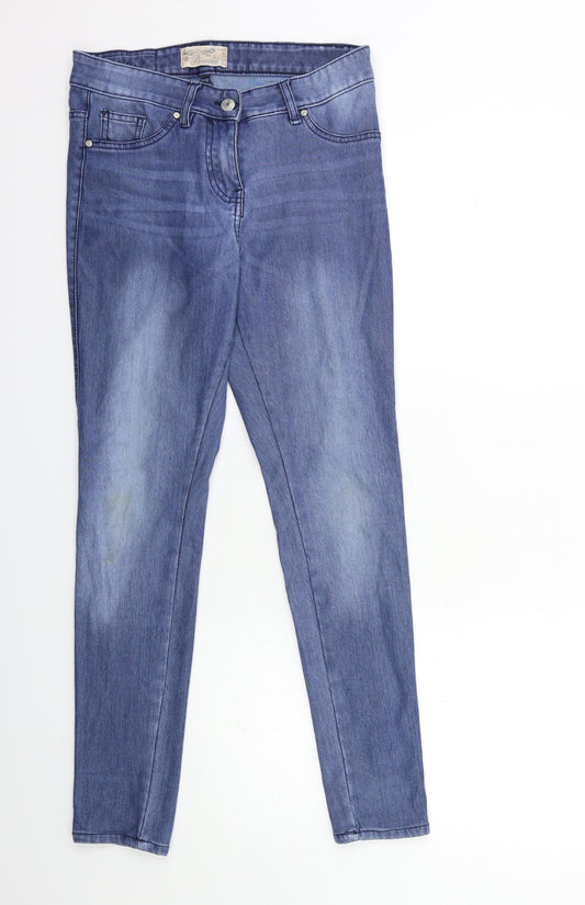 Matalan Womens Blue  Denim Skinny Jeans Size 8 L20 in