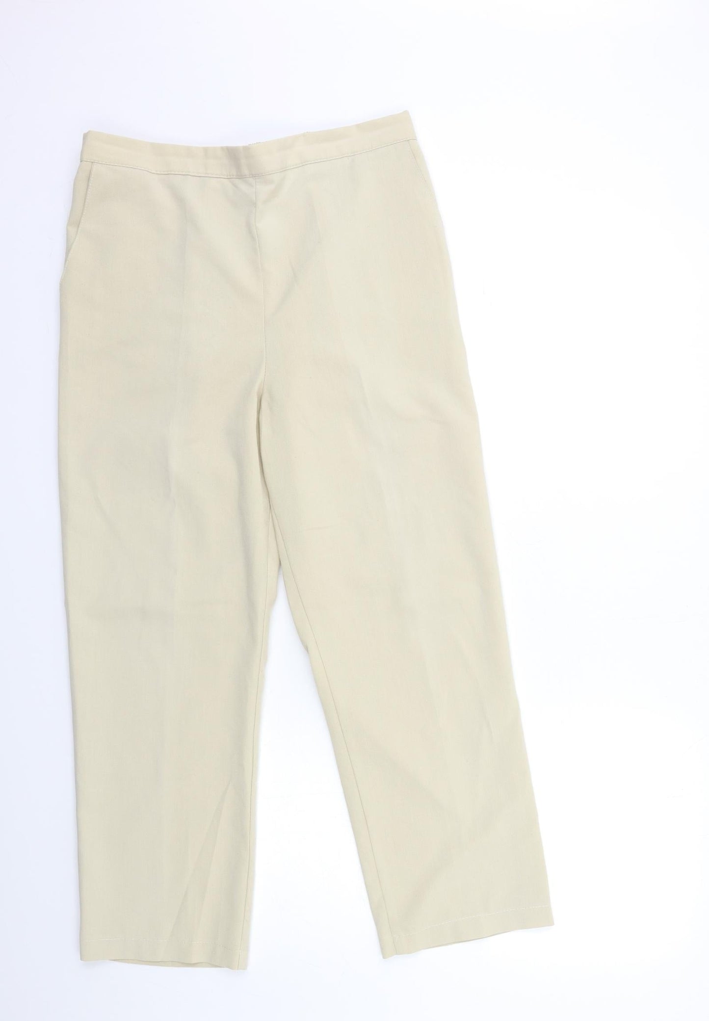 Preworn Womens Beige   Trousers  Size 28 in L25 in