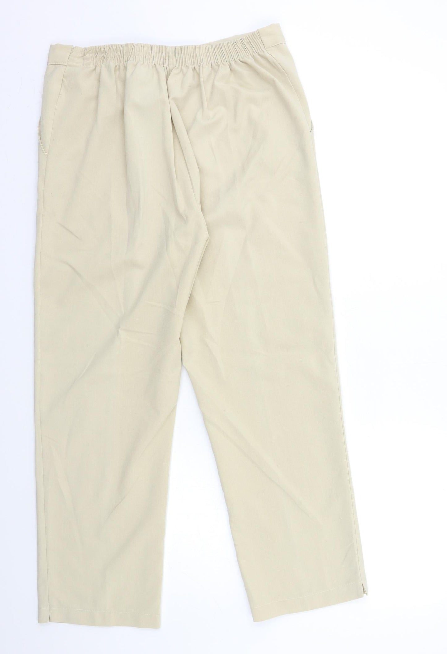 Preworn Womens Beige   Trousers  Size 28 in L25 in
