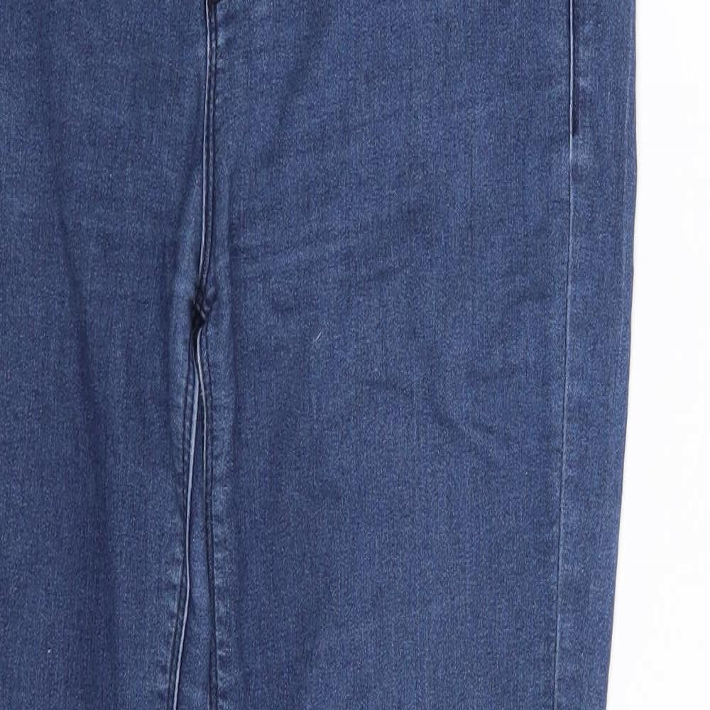 Preworn Womens Blue  Denim Jegging Leggings One Size L30.5 in