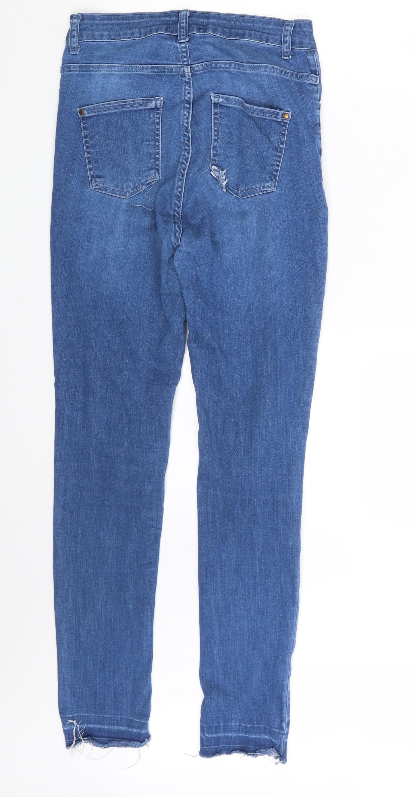 Preworn Womens Blue  Denim Skinny Jeans Size 10 L27 in