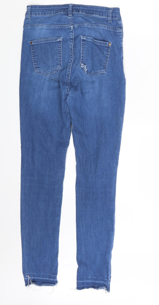 Preworn Womens Blue  Denim Skinny Jeans Size 10 L27 in