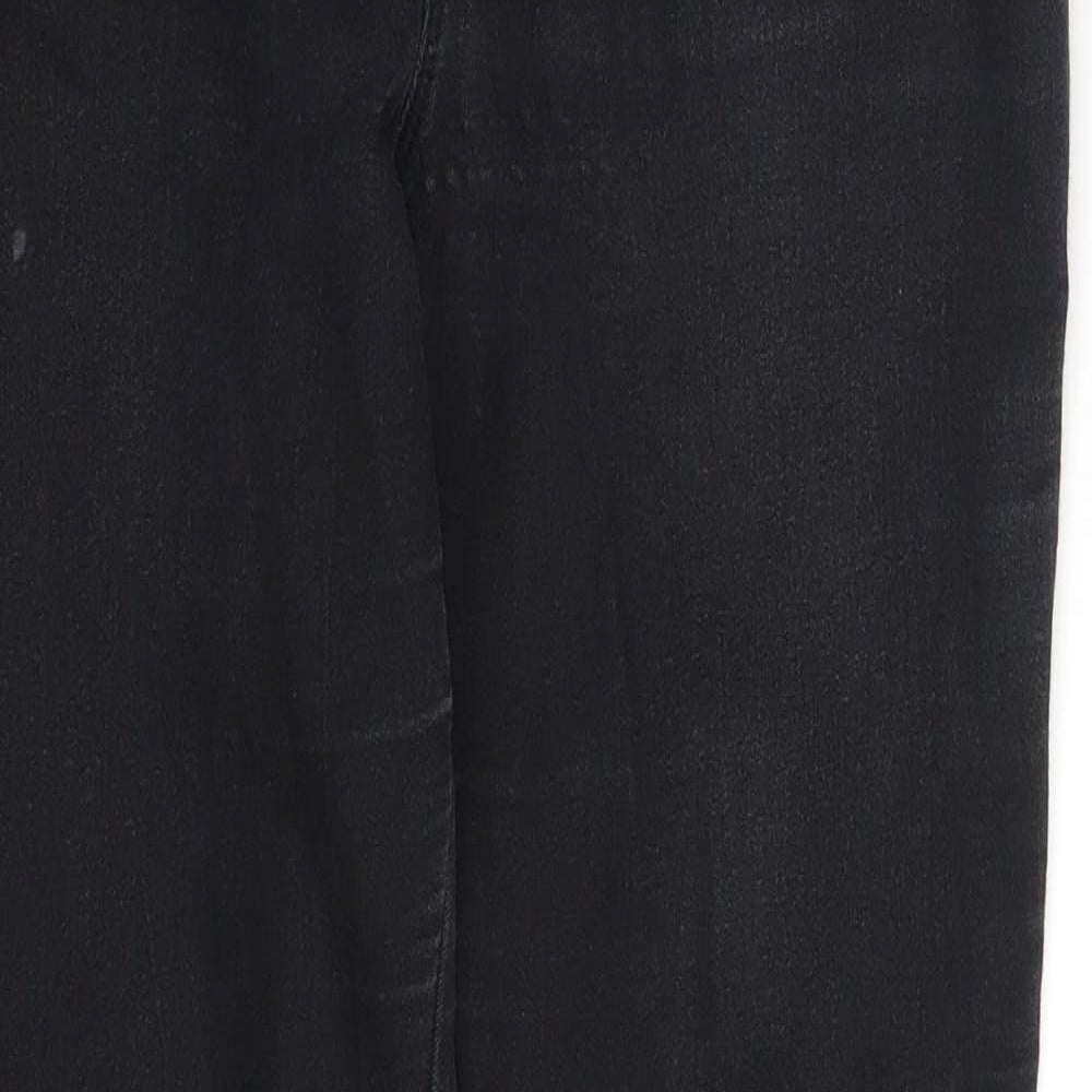 Denim Co. Womens Black  Denim Jegging Leggings Size 10 L28 in