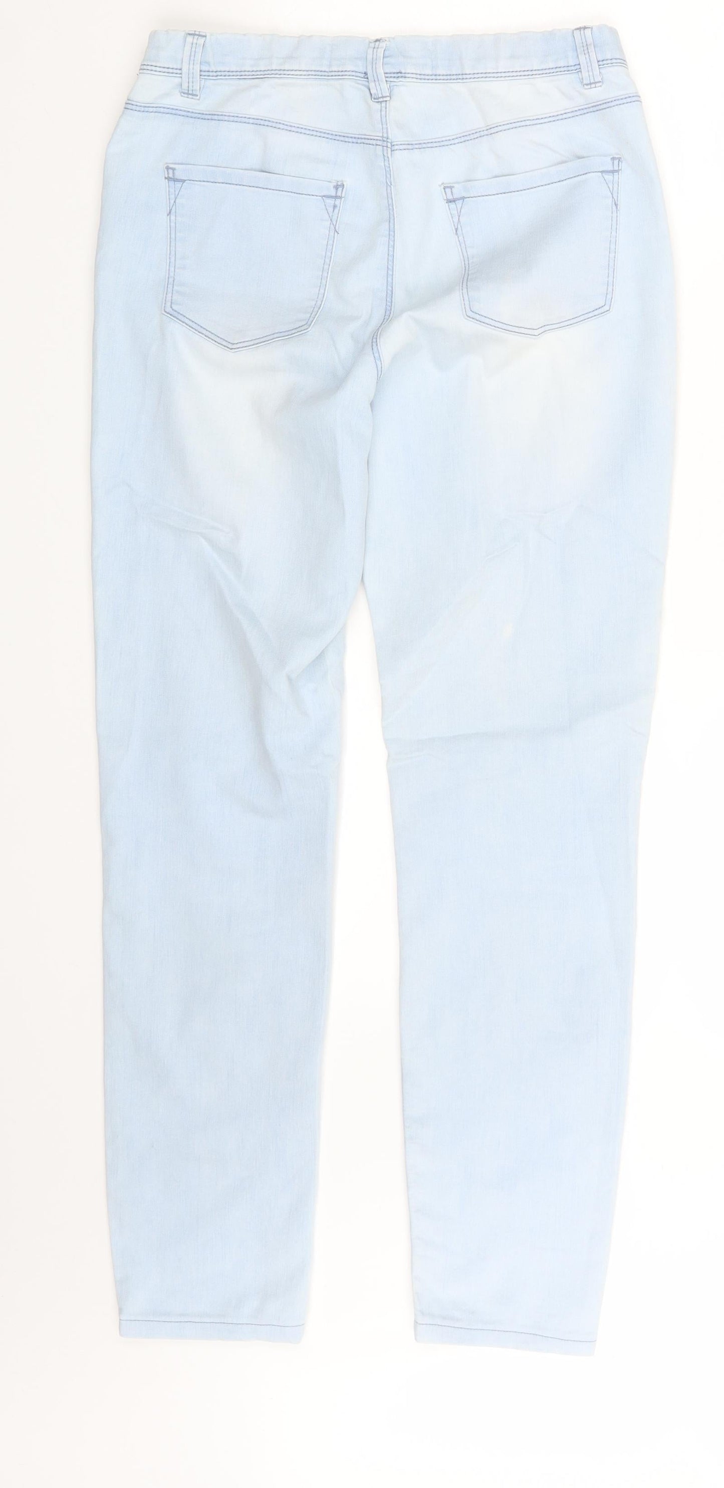 New Look Womens Blue  Denim Jegging Leggings Size 8 L28 in