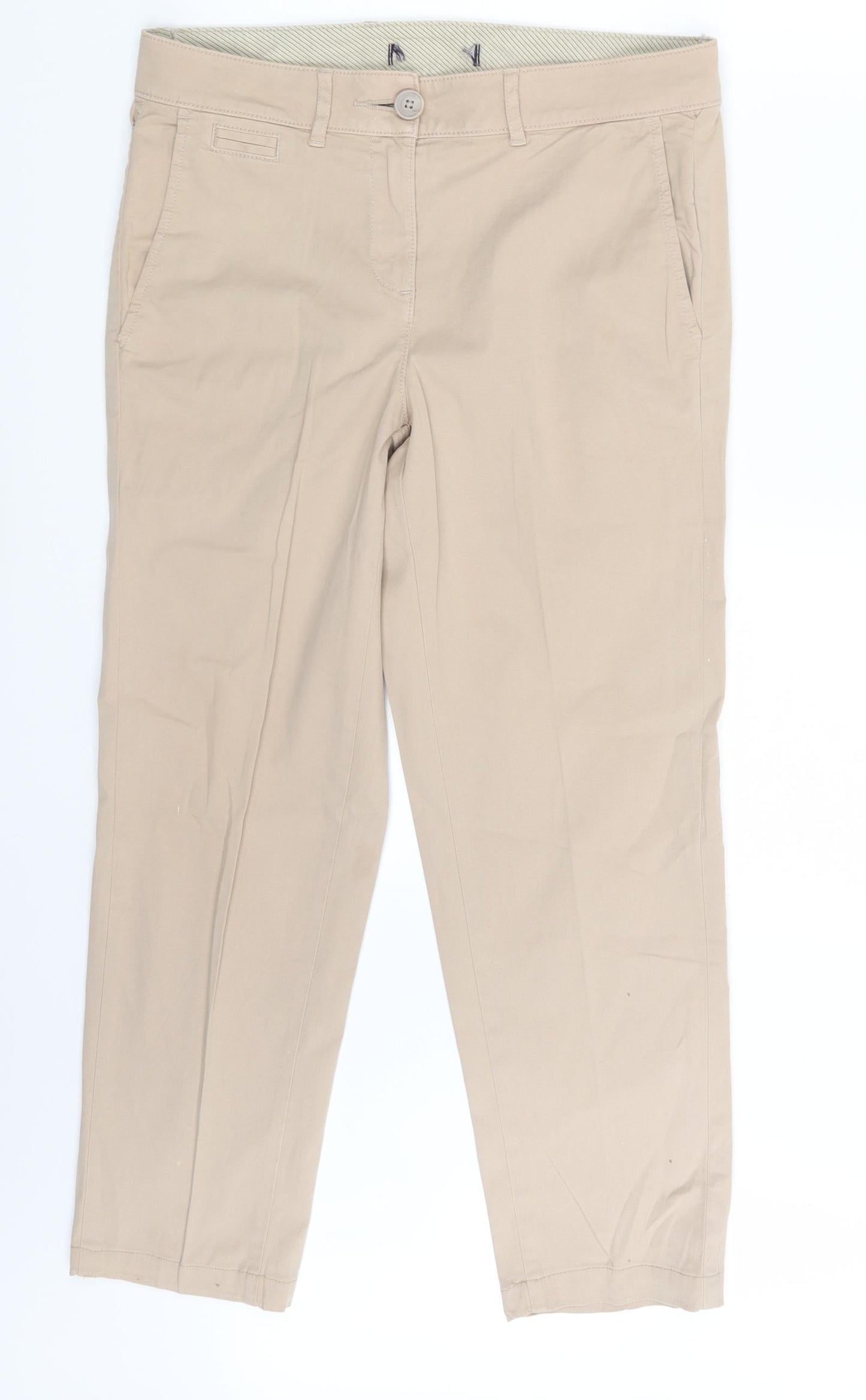 Preworn Womens Beige   Capri Trousers One Size L25 in