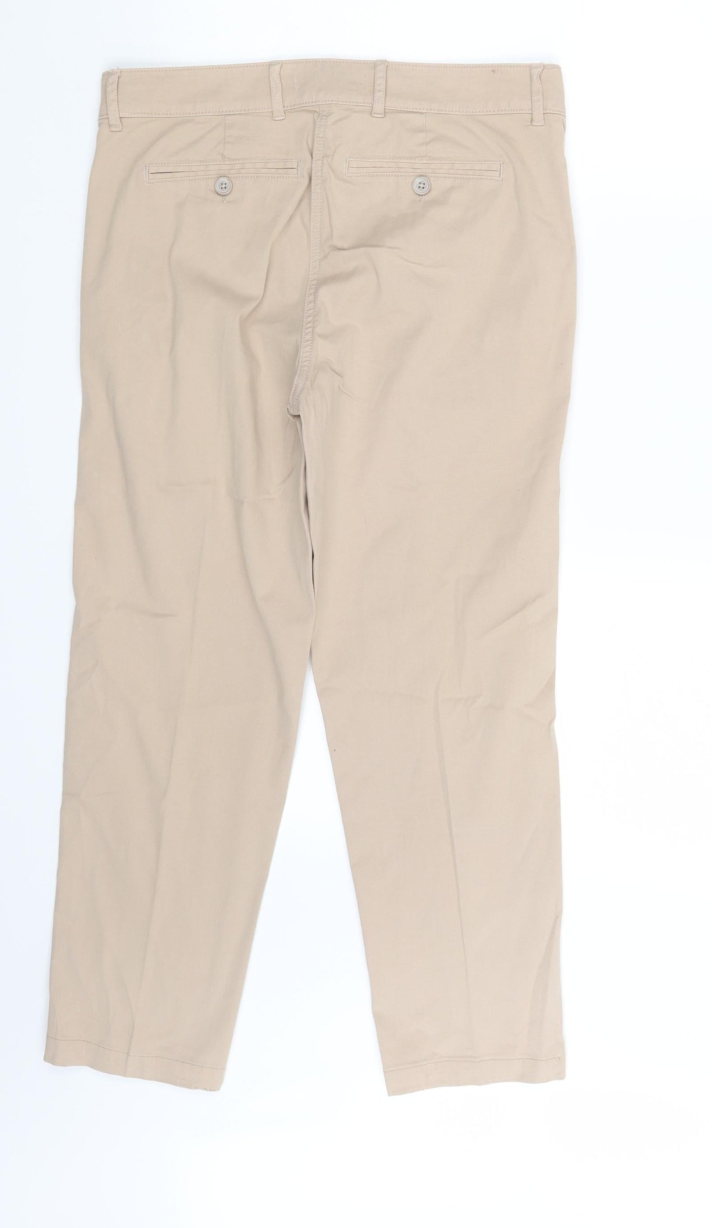 Preworn Womens Beige   Capri Trousers One Size L25 in
