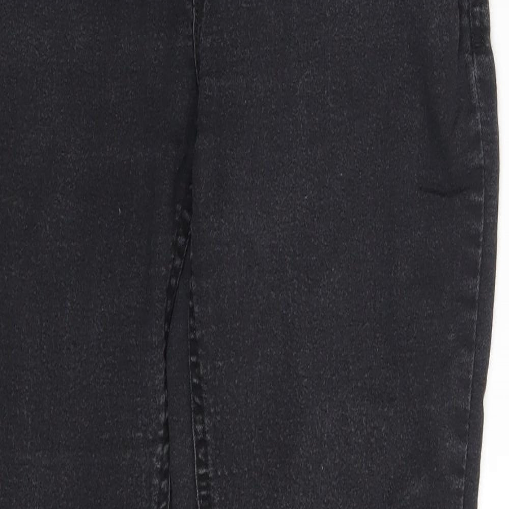 Denim Co. Womens Black  Denim Jegging Leggings Size 12 L28 in