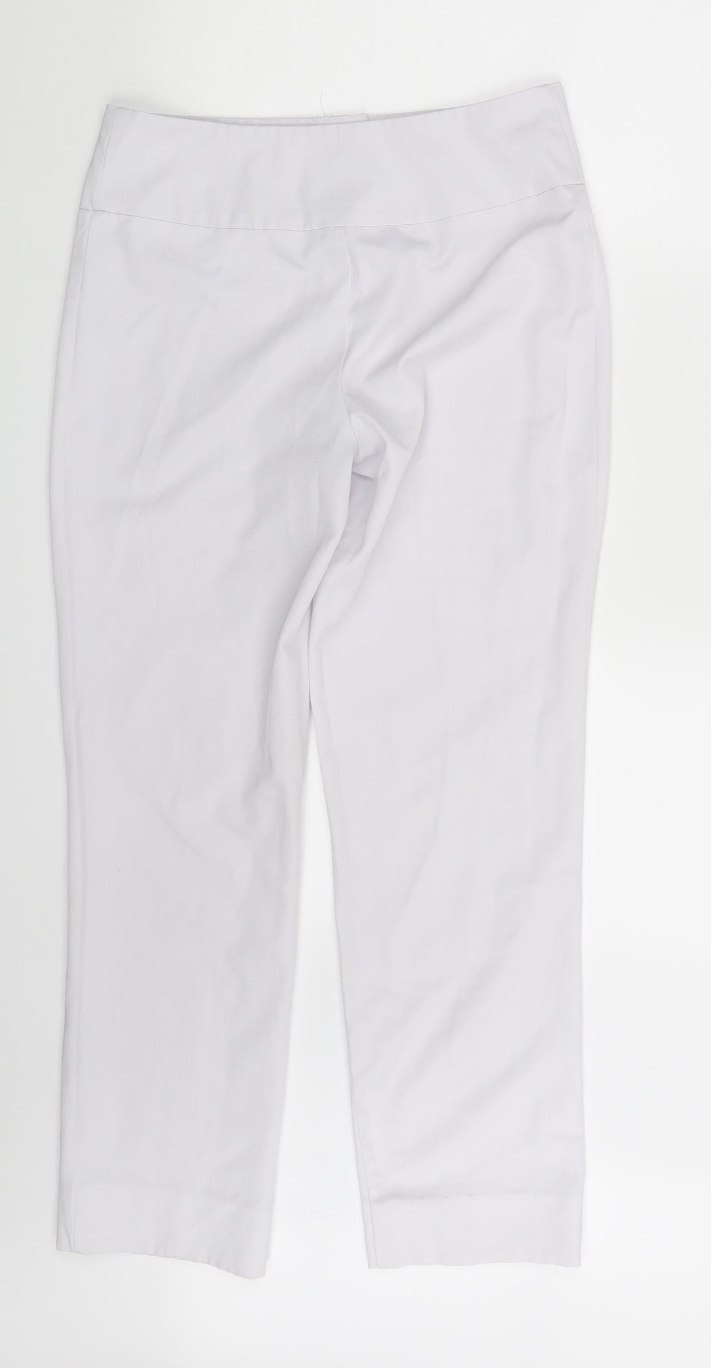 Preworn Womens White   Dress Pants Trousers Size 10 L28 in