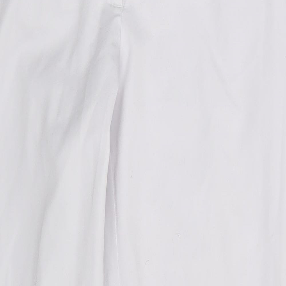 Preworn Womens White   Dress Pants Trousers Size 10 L28 in