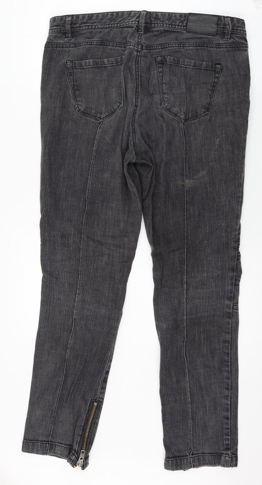 Planet Womens Grey  Denim Straight Jeans Size 14 L28 in
