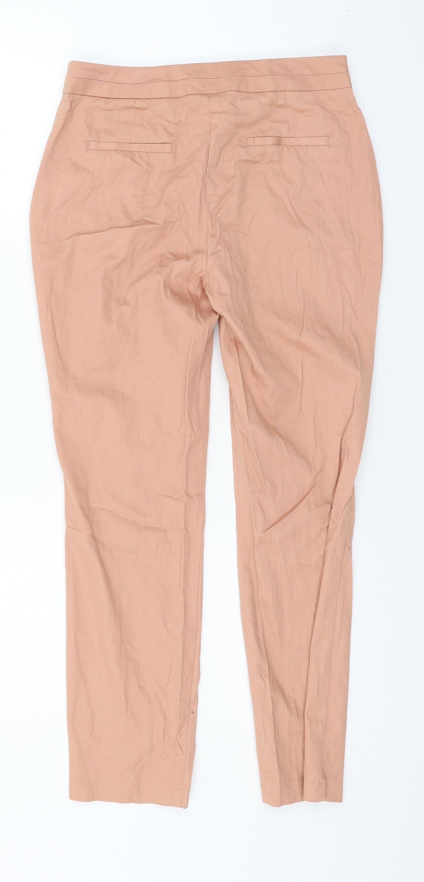 Atmosphere Womens Orange   Trousers  Size 8 L25 in