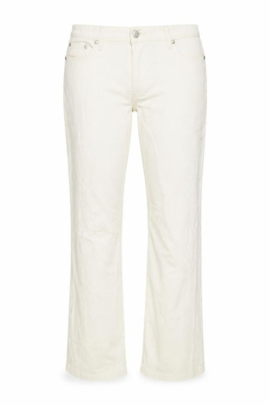Chicoree Womens Ivory  Denim Trousers  Size 14 L30 in
