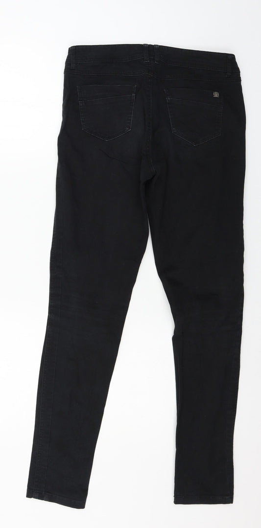 RESERVED Womens Black  Denim Skinny Jeans Size 6 L29 in