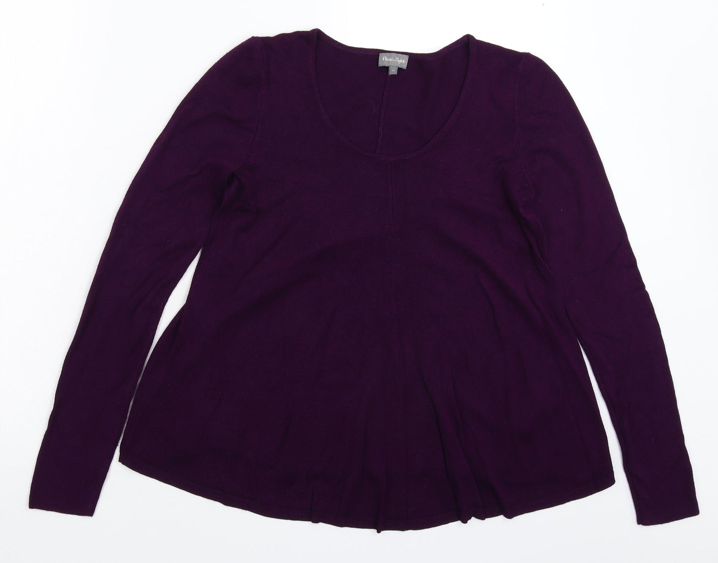 Phase Eight Womens Purple  Knit Pullover Jumper Size 10