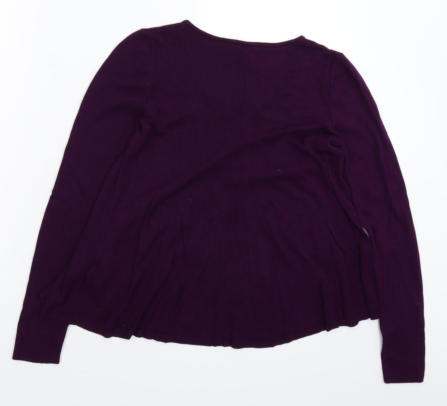 Phase Eight Womens Purple  Knit Pullover Jumper Size 10
