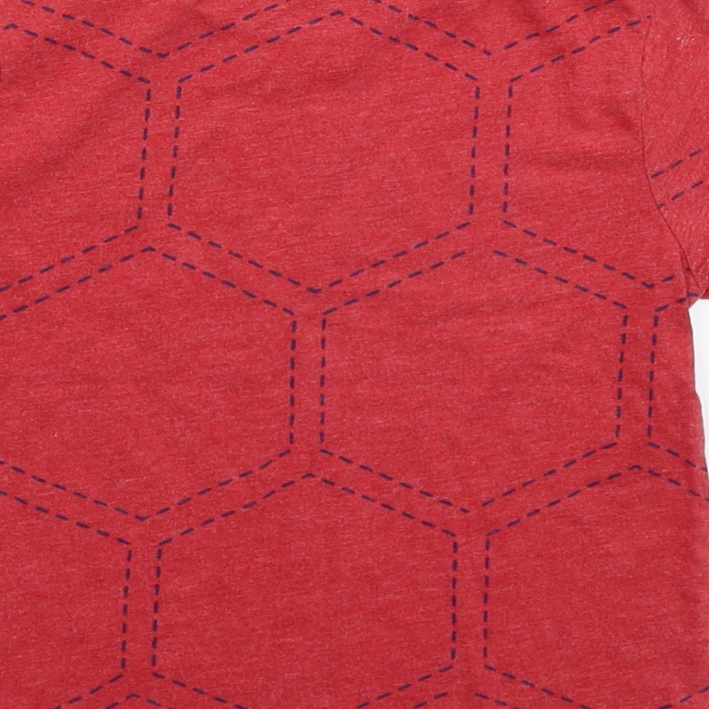 Hullabaloo Boys Red   Basic T-Shirt Size 5 Years
