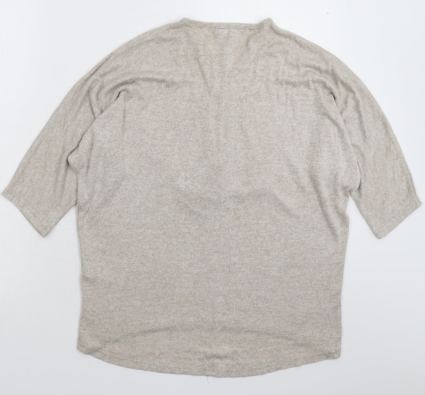 New Look Womens Grey  Knit Pullover Jumper Size S