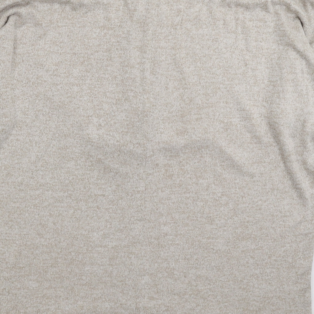 New Look Womens Grey  Knit Pullover Jumper Size S