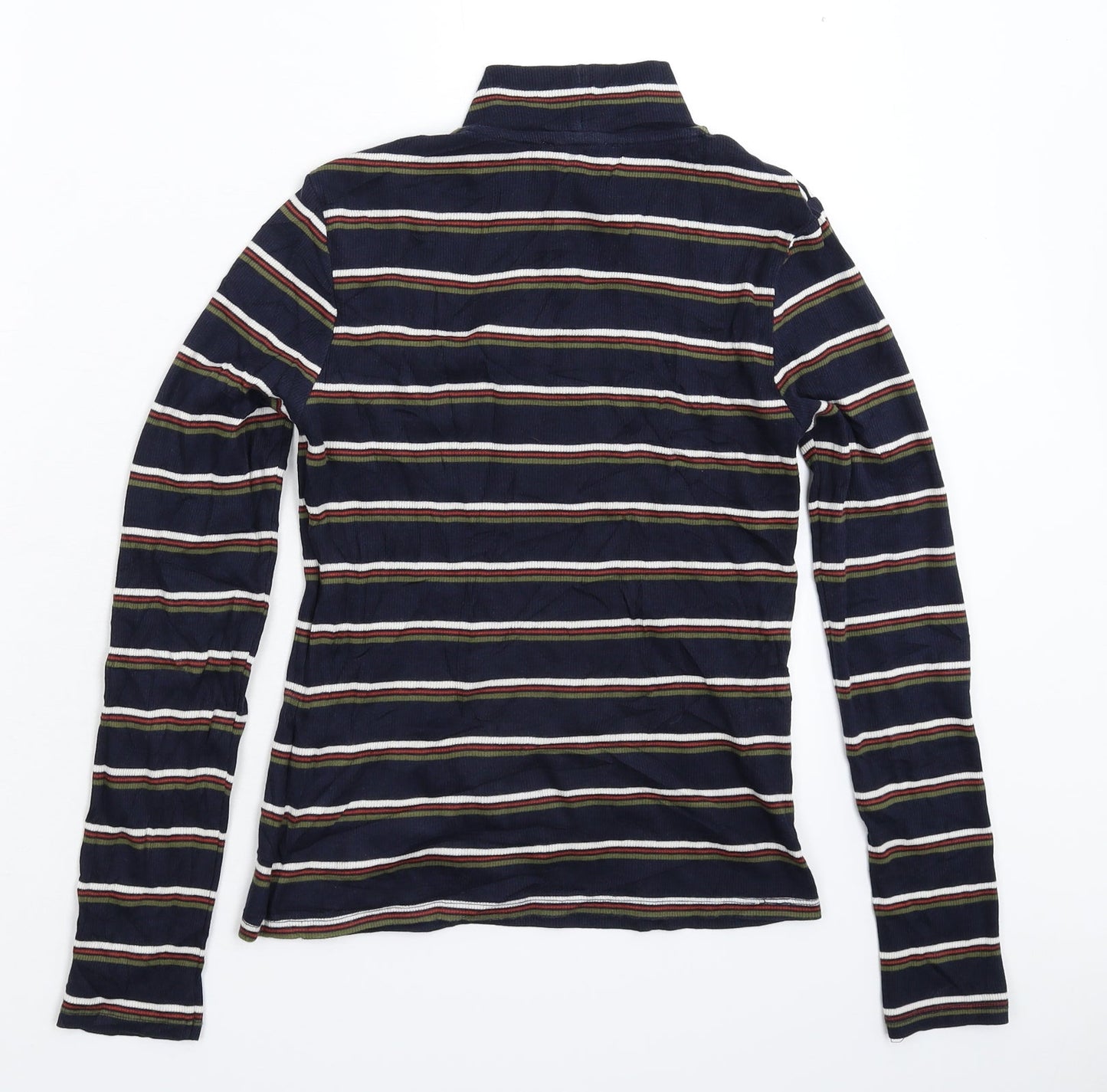 Cooperative Womens Blue Striped  Pullover Jumper Size M
