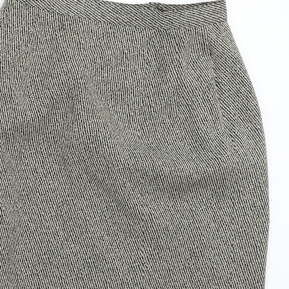 Country Casuals Womens Beige Striped  Straight & Pencil Skirt Size 8