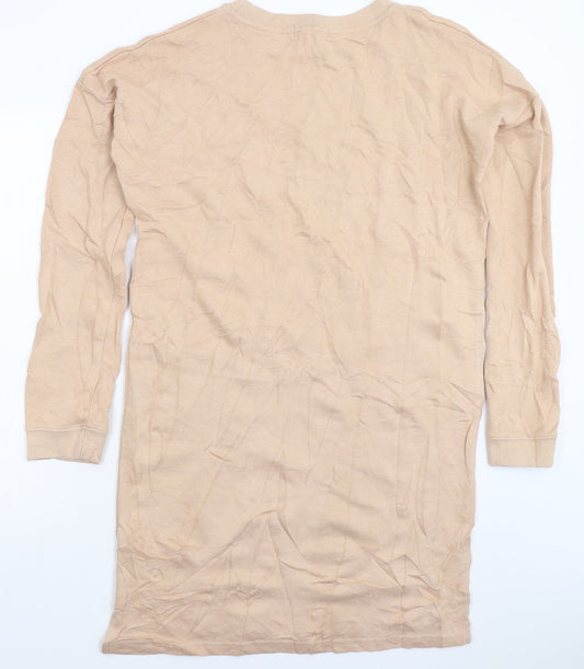 Missguided Womens Beige   Jumper Dress  Size 10