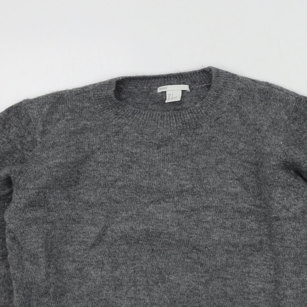 H&M Womens Grey   Pullover Jumper Size S