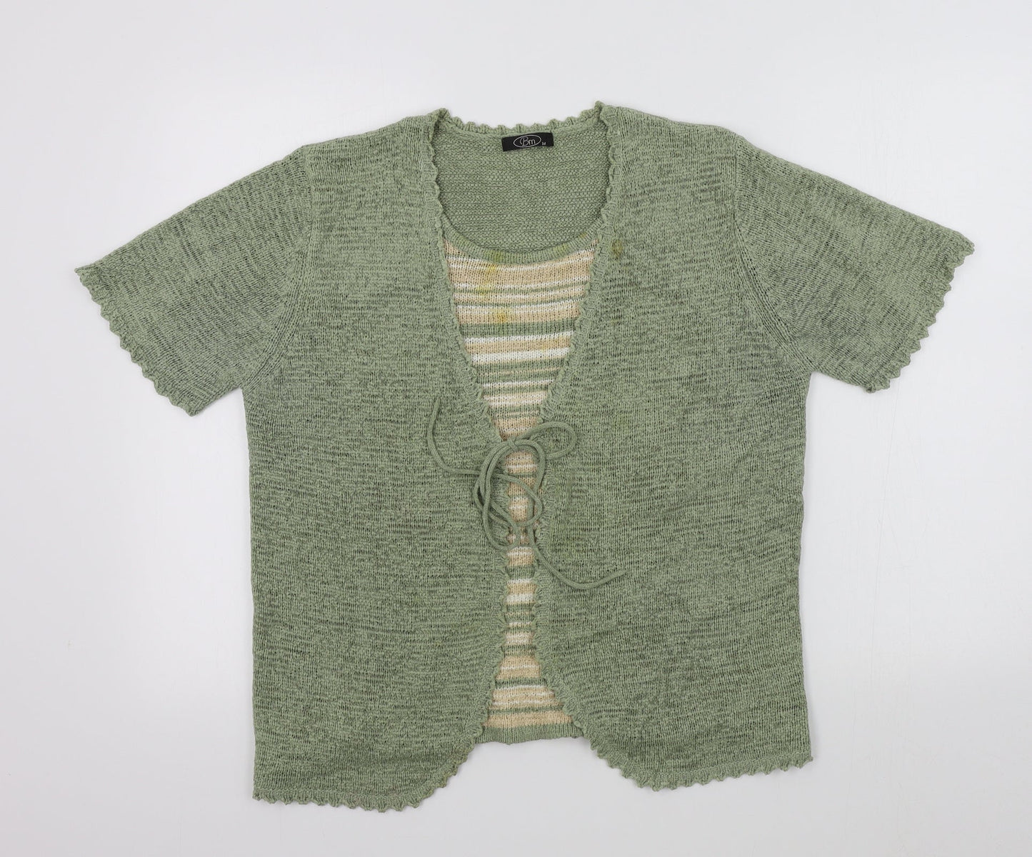 BM Womens Green   Pullover Jumper Size M