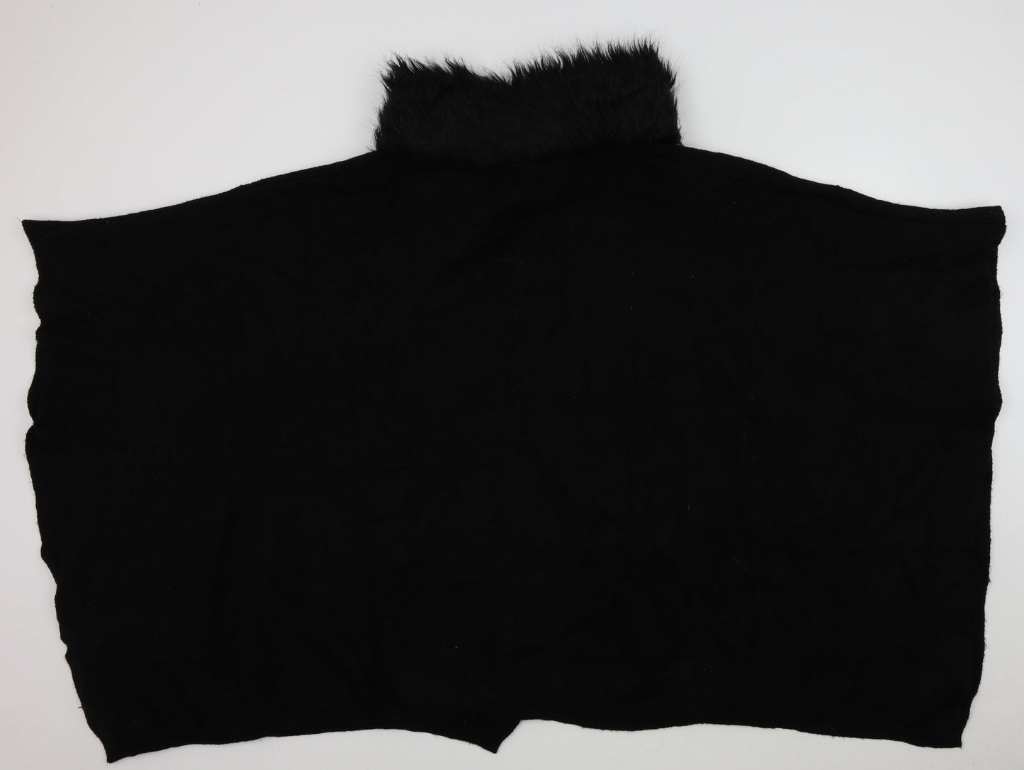 M&S Womens Black   Wrap Jumper One Size