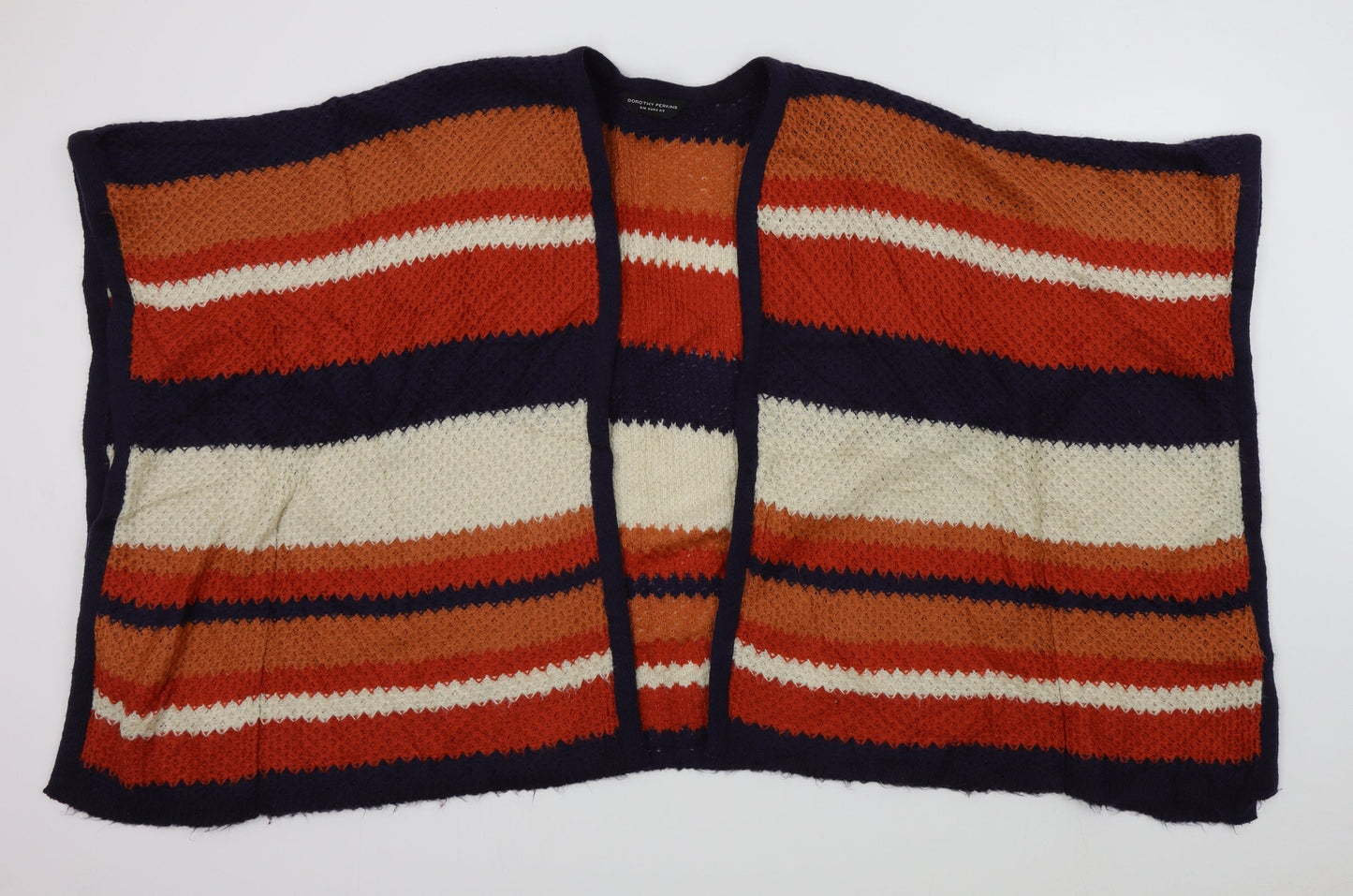 dorothy perking Womens Orange Striped  Cardigan Jumper Size S