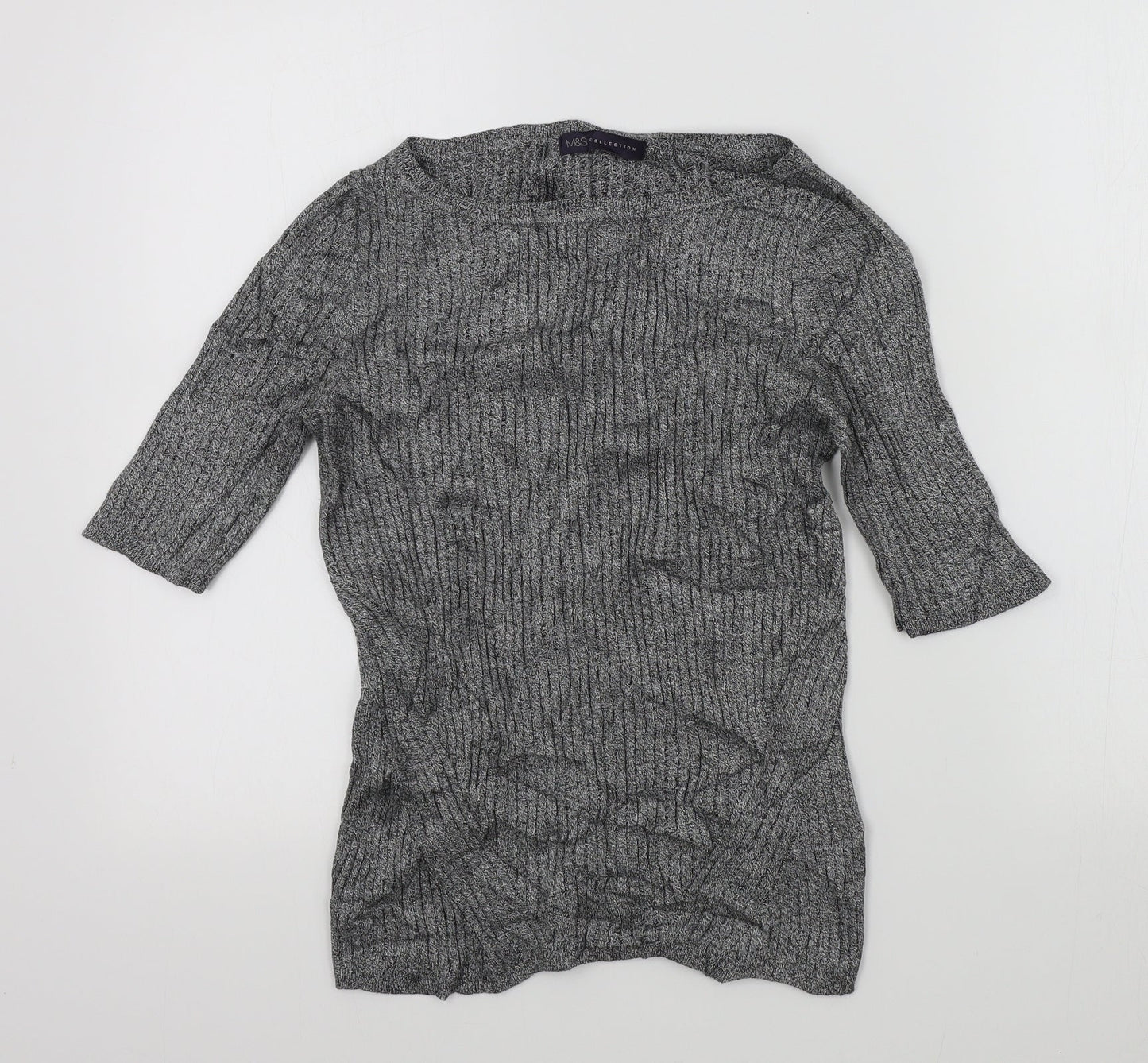 M&S Womens Grey   Pullover Jumper Size 12