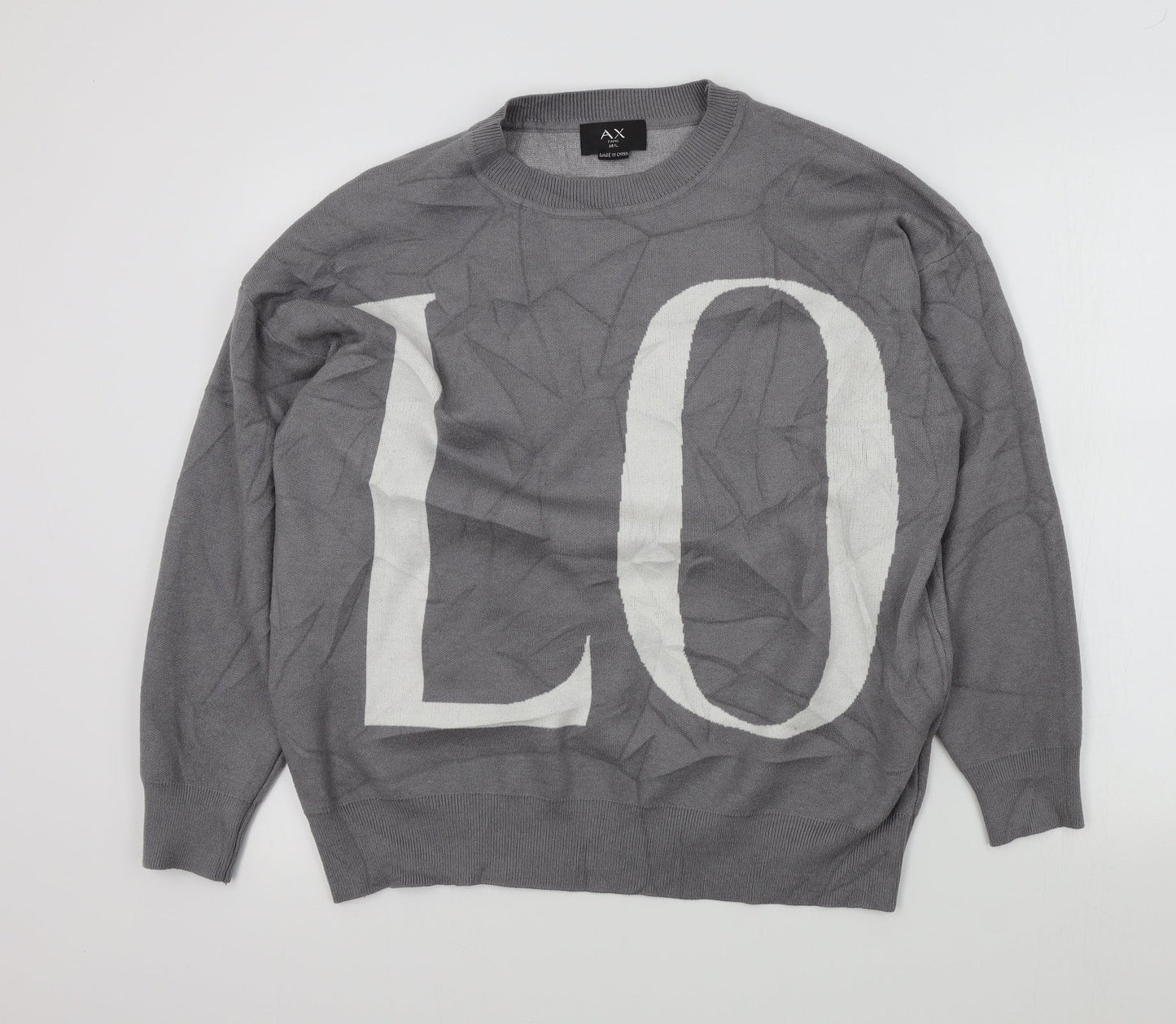 AX Womens Grey   Pullover Jumper Size M