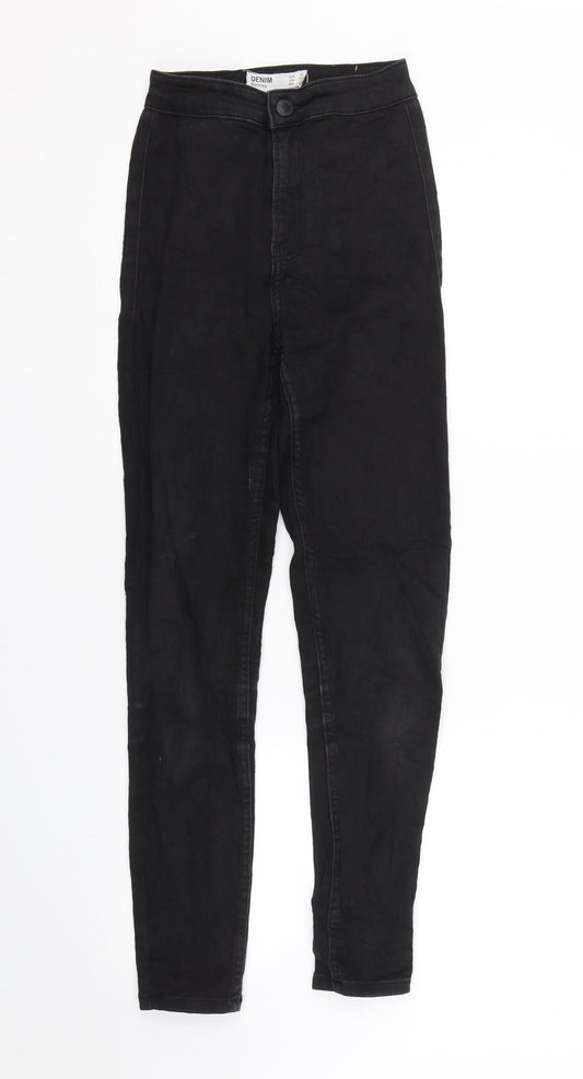 Denim Bershka Womens Black  Denim Skinny Jeans Size 4 L26.5 in