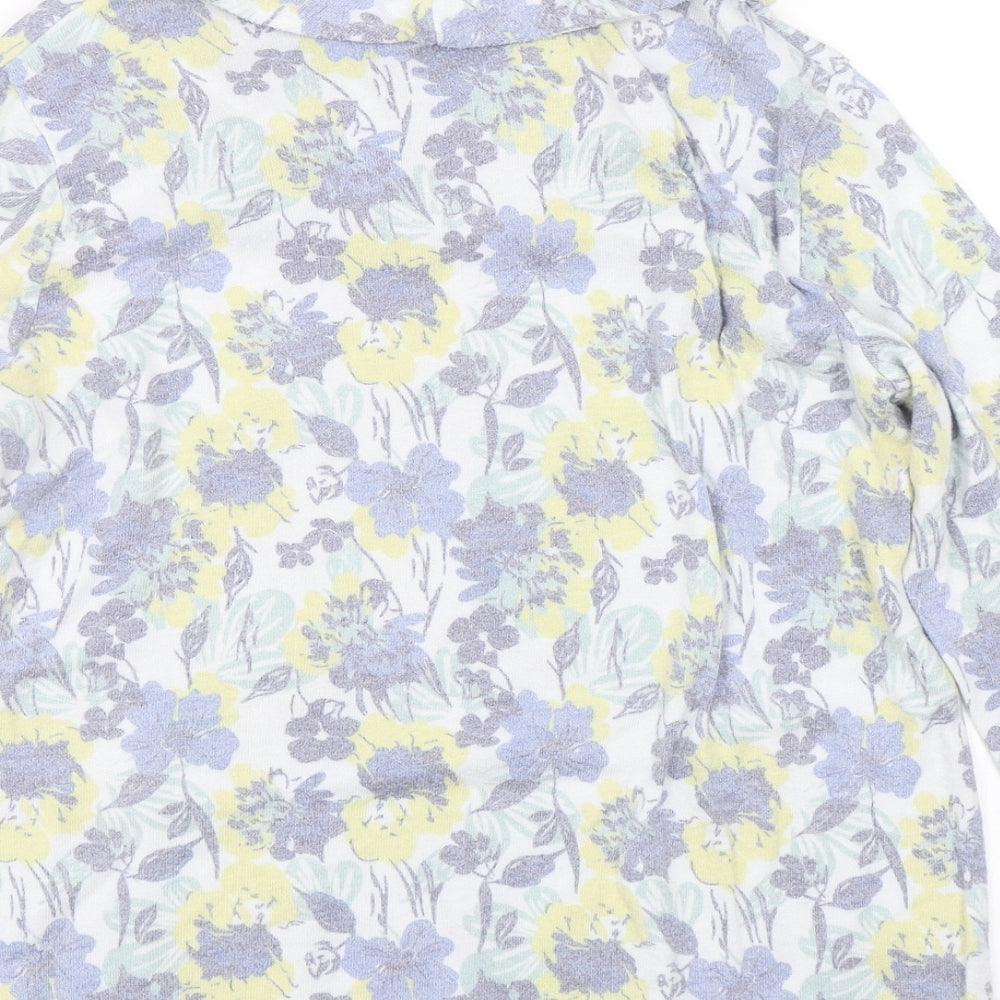 Isle Womens Multicoloured Floral  Basic T-Shirt Size S