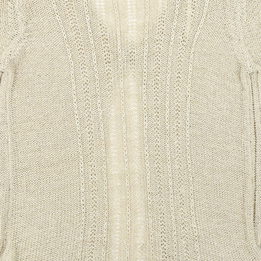 Originals Womens Beige  Knit Cardigan Jumper Size 12