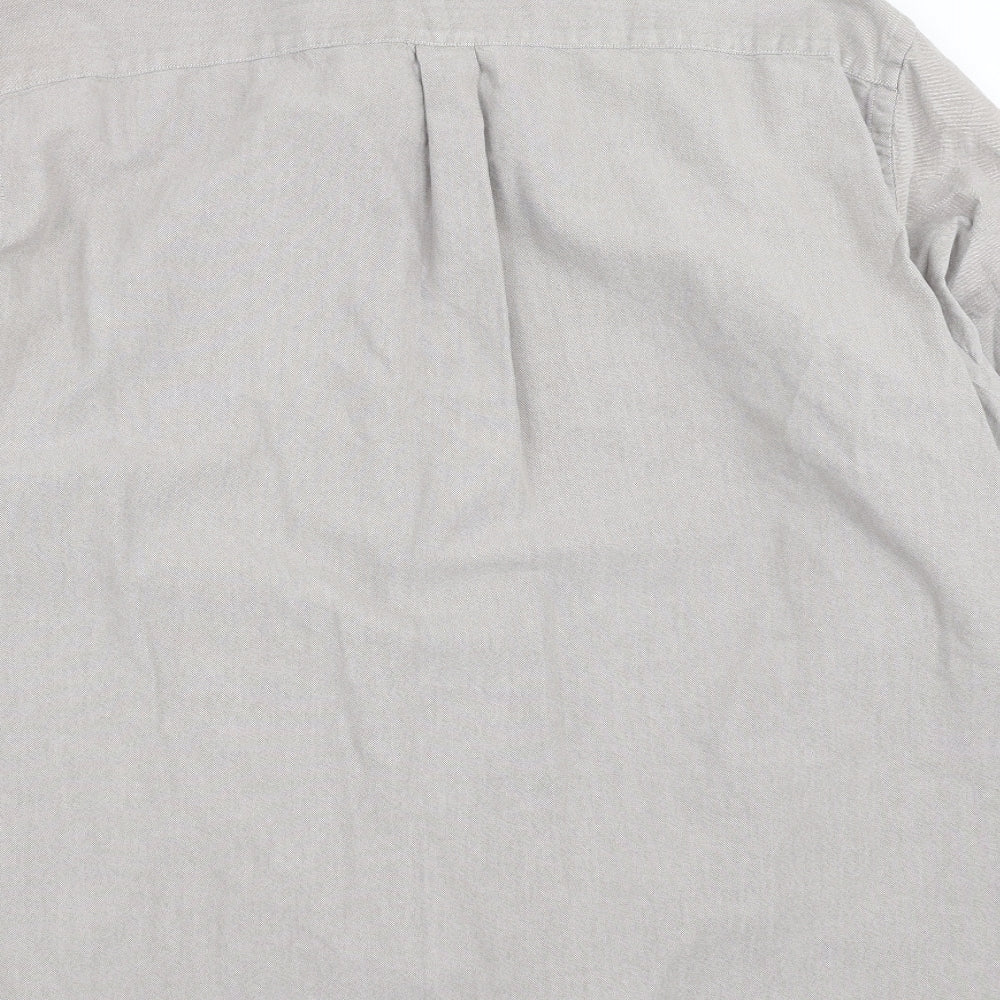 Atlantic Bay Mens Grey    Button-Up Size XL