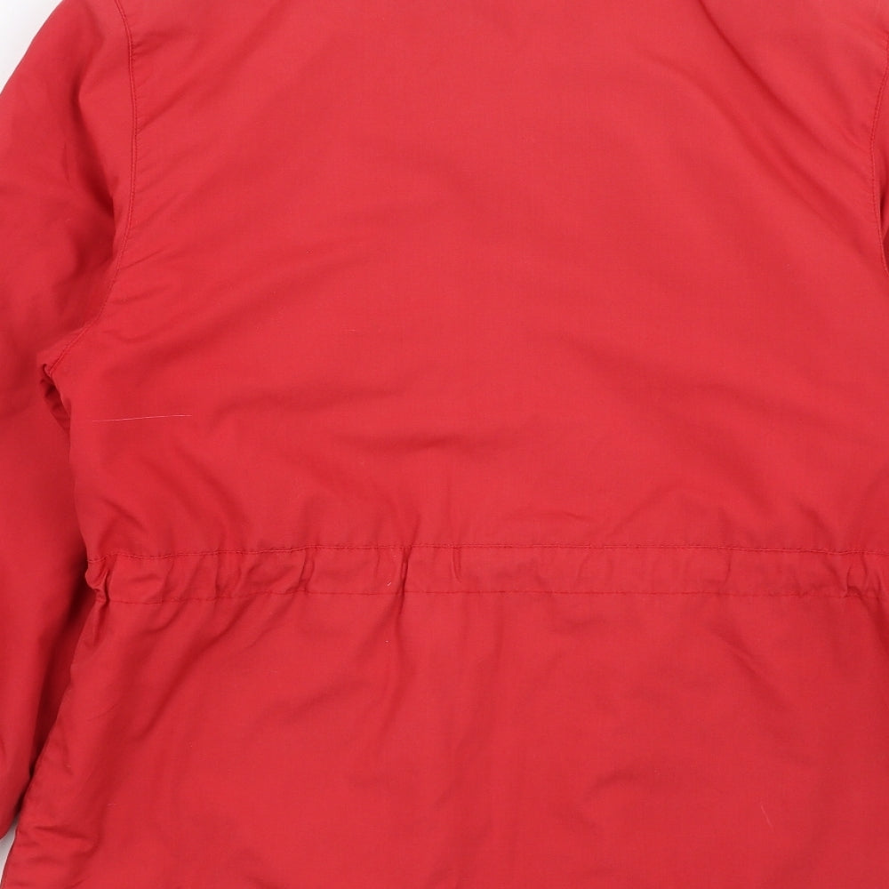 Marks and Spencer Womens Red   Quilted Jacket Size 8