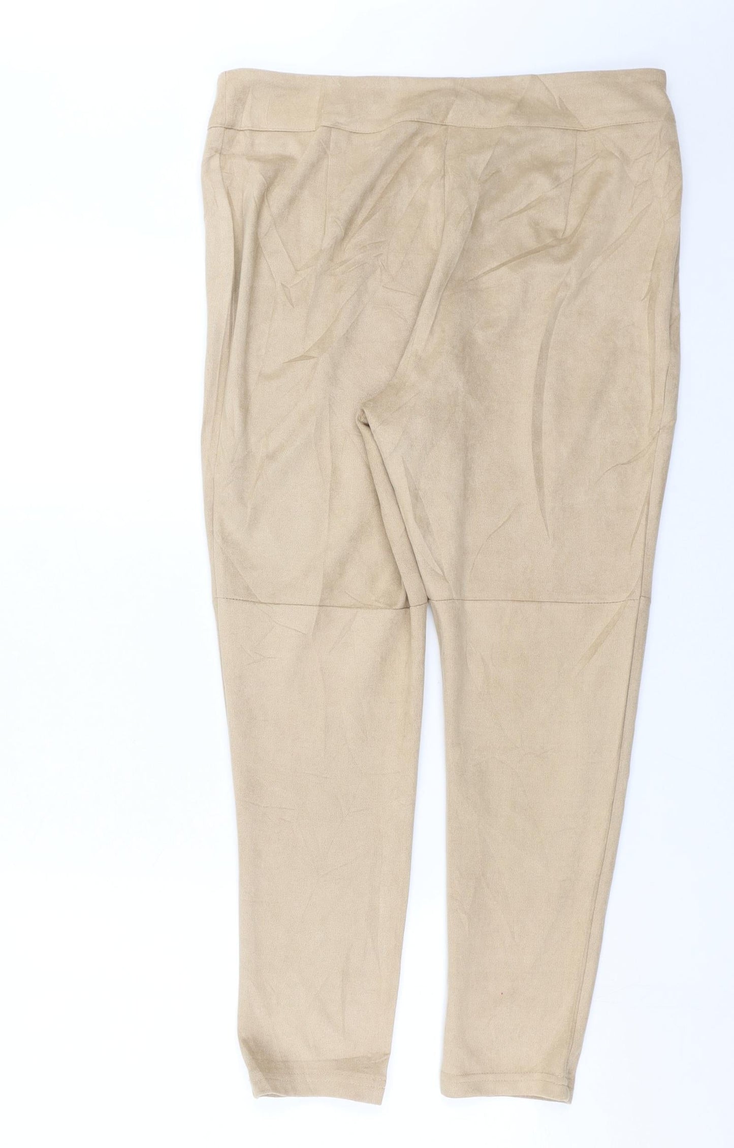 Missguided Womens Beige   Trousers  Size 14 L27 in