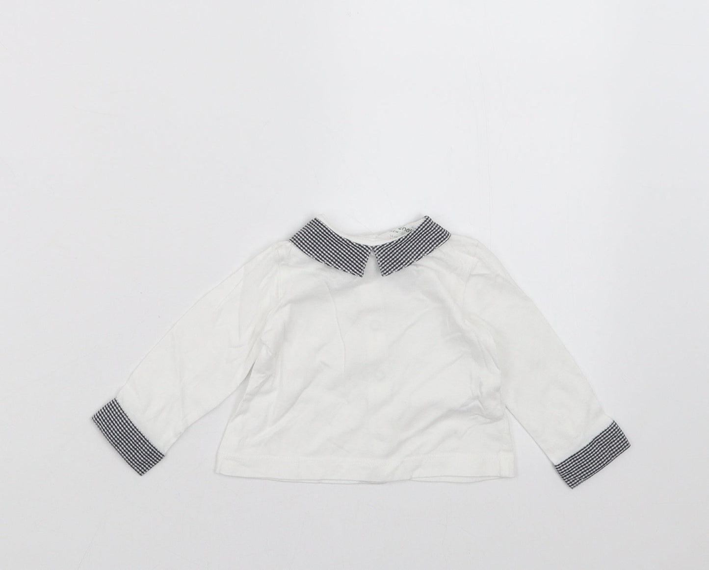 Prenatal Girls White   Basic T-Shirt Size 0-3 Months