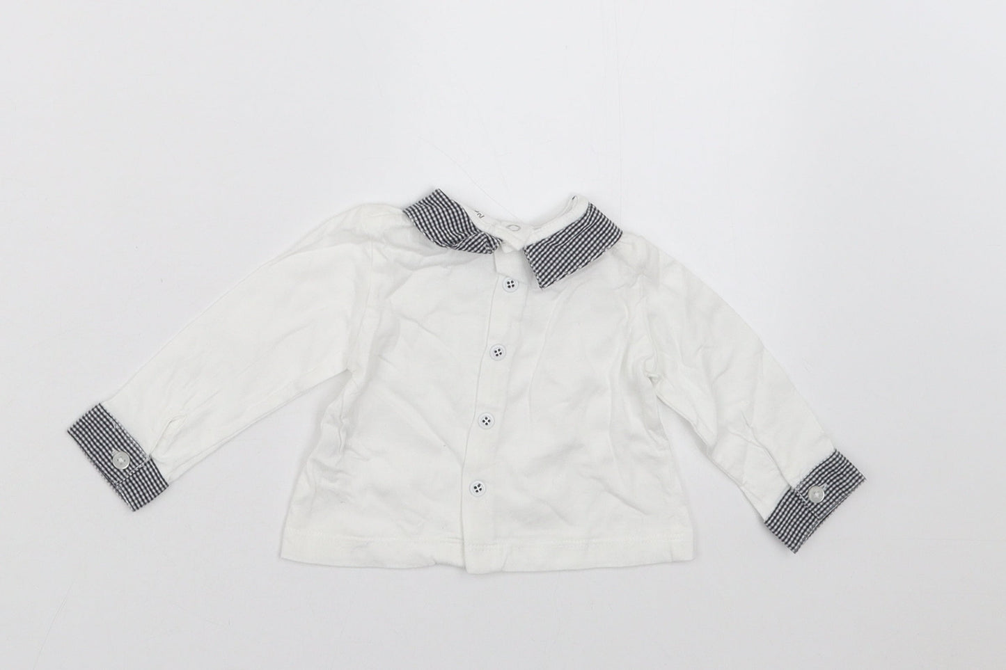 Prenatal Girls White   Basic T-Shirt Size 0-3 Months