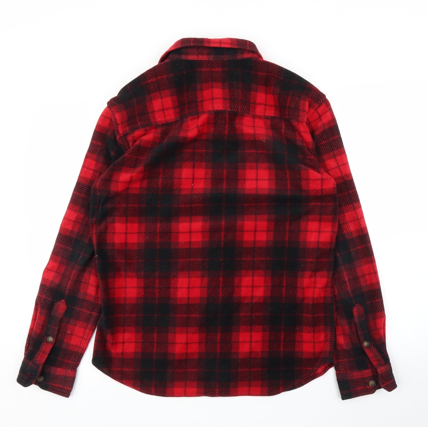 Prince and Fox Mens Red Plaid   Button-Up Size S