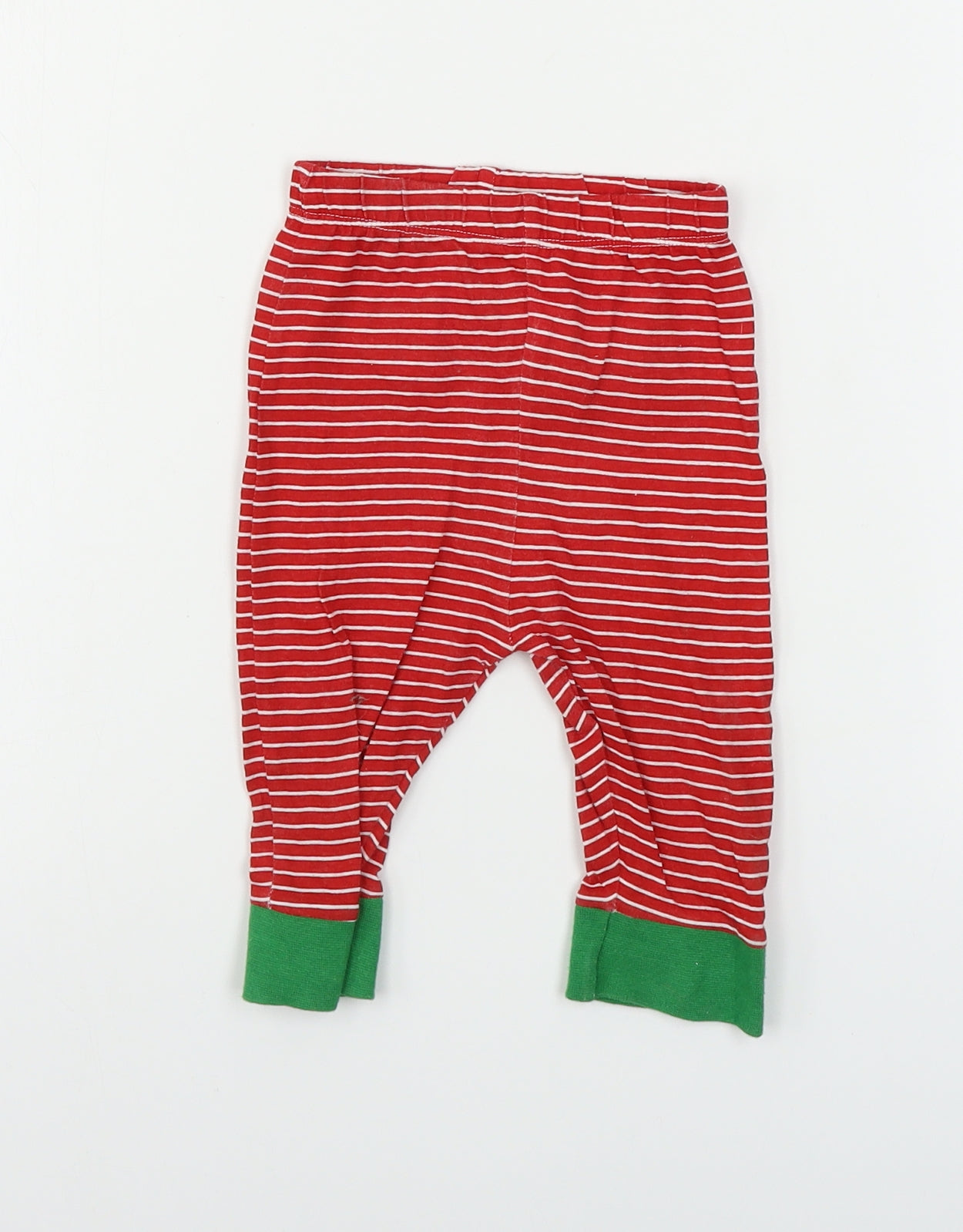 Peacocks  Boys Red Striped  Sweatpants Trousers Size 3-6 Months