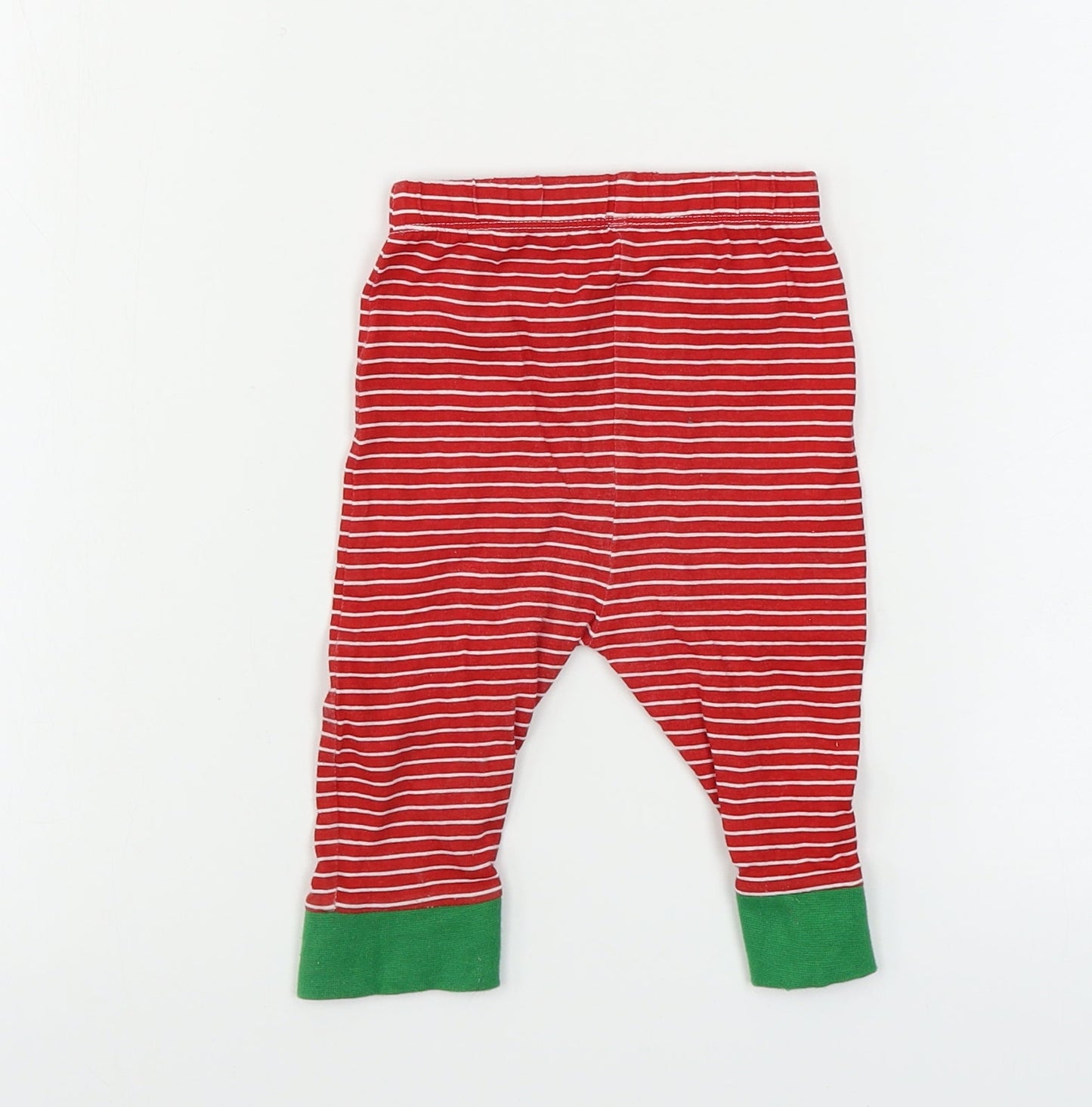 Peacocks  Boys Red Striped  Sweatpants Trousers Size 3-6 Months