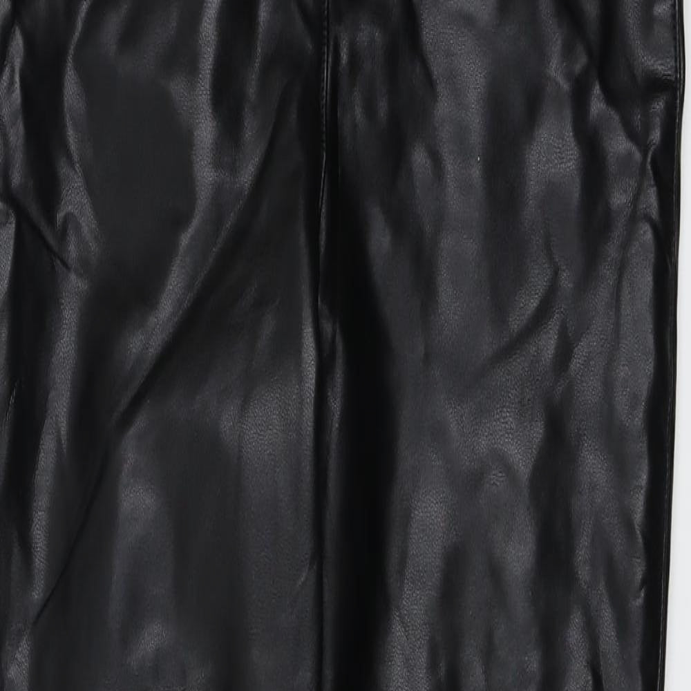 H&M  Womens Black   Trousers  Size 6 L27 in