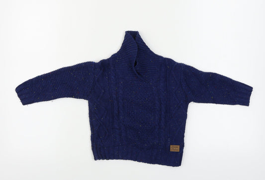 Rebel Boys Blue   Pullover Jumper Size 12-18 Months