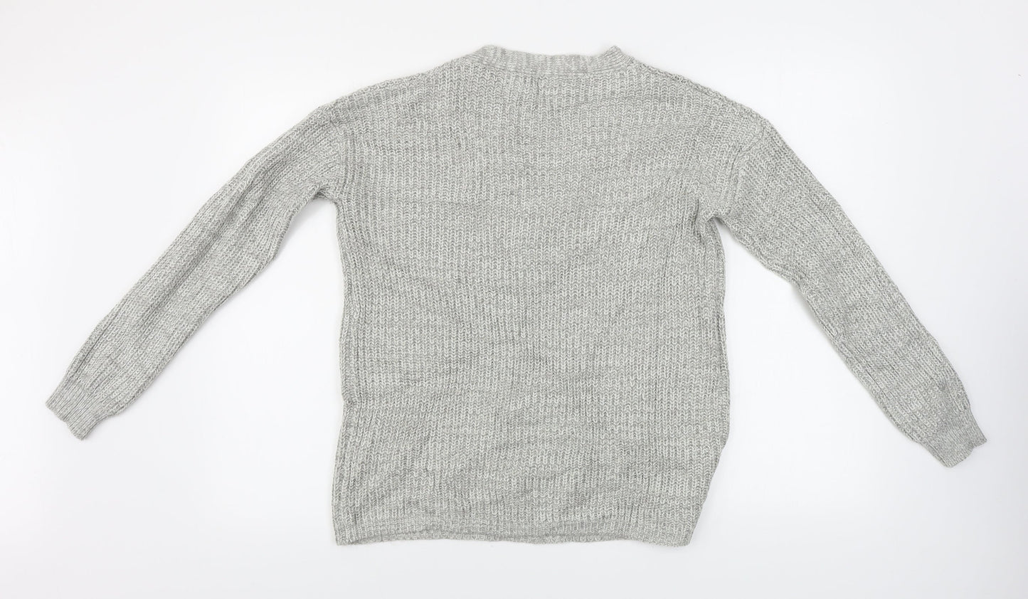 Papaya  Womens Grey   Pullover Jumper Size S