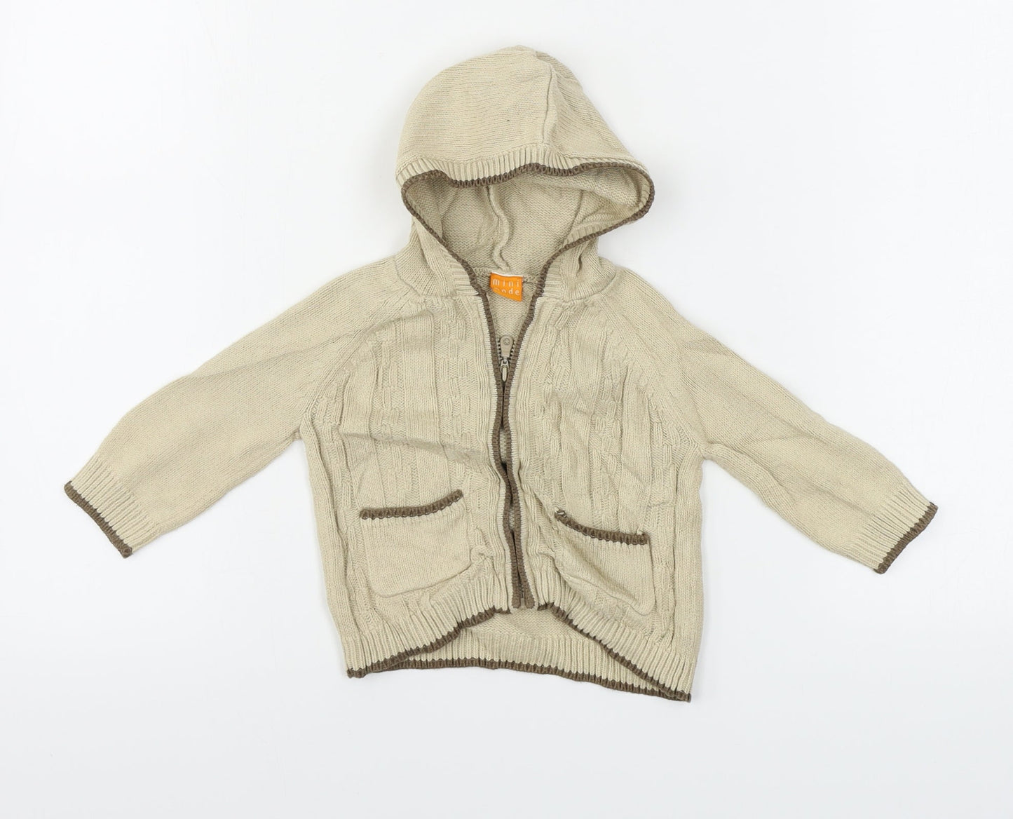 Preworn  Boys Beige   Jacket  Size 6-9 Months