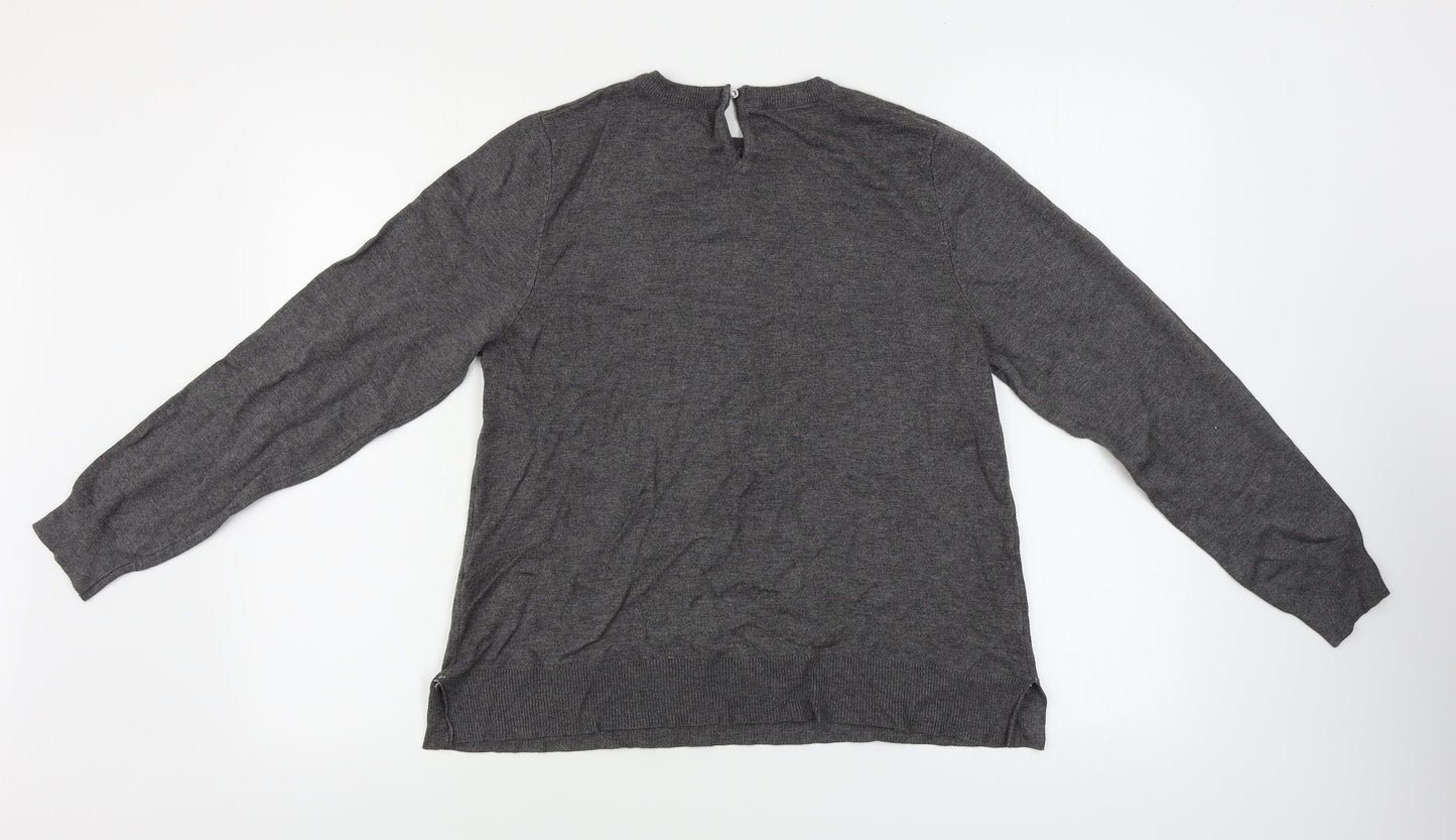 F&F  Womens Grey   Pullover Jumper Size 14