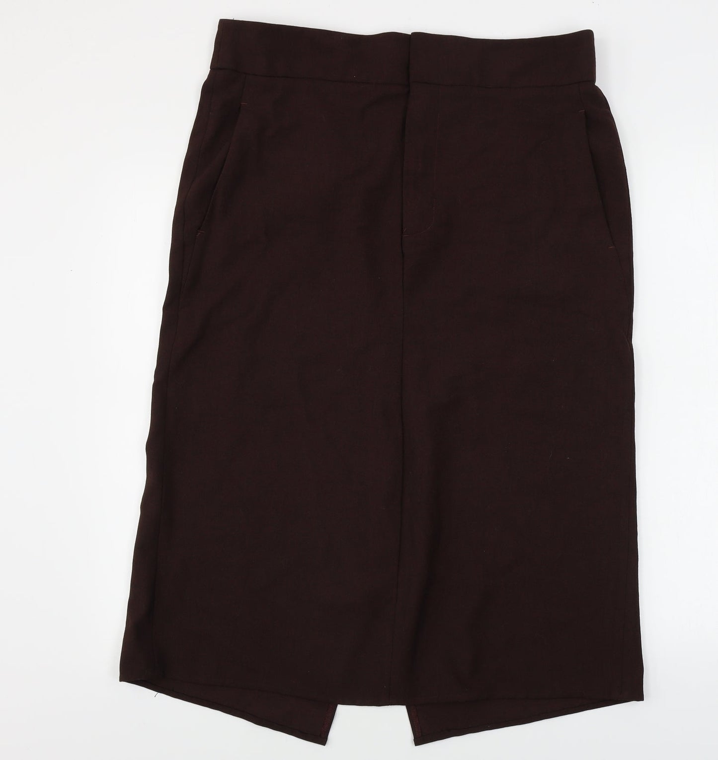 Zara Womens Brown   A-Line Skirt Size L