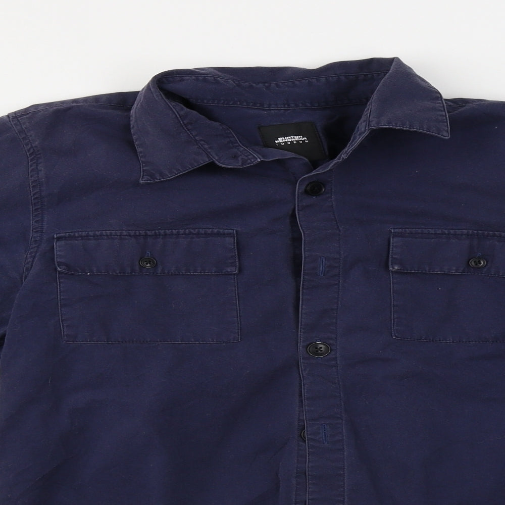 Burton  Mens Blue    Button-Up Size S