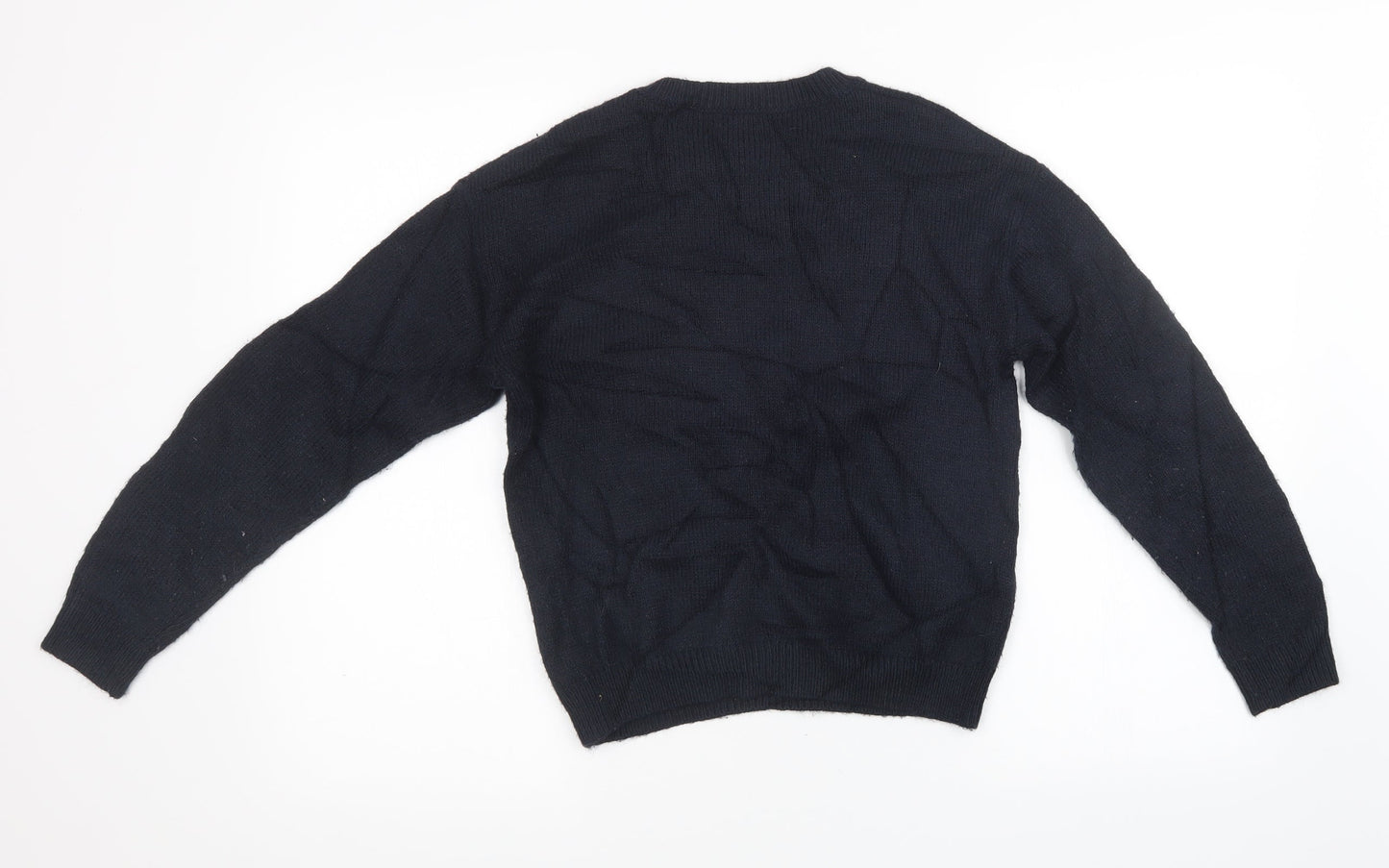 NEXT Girls Black  Knit Pullover Sweatshirt Size 12 Years